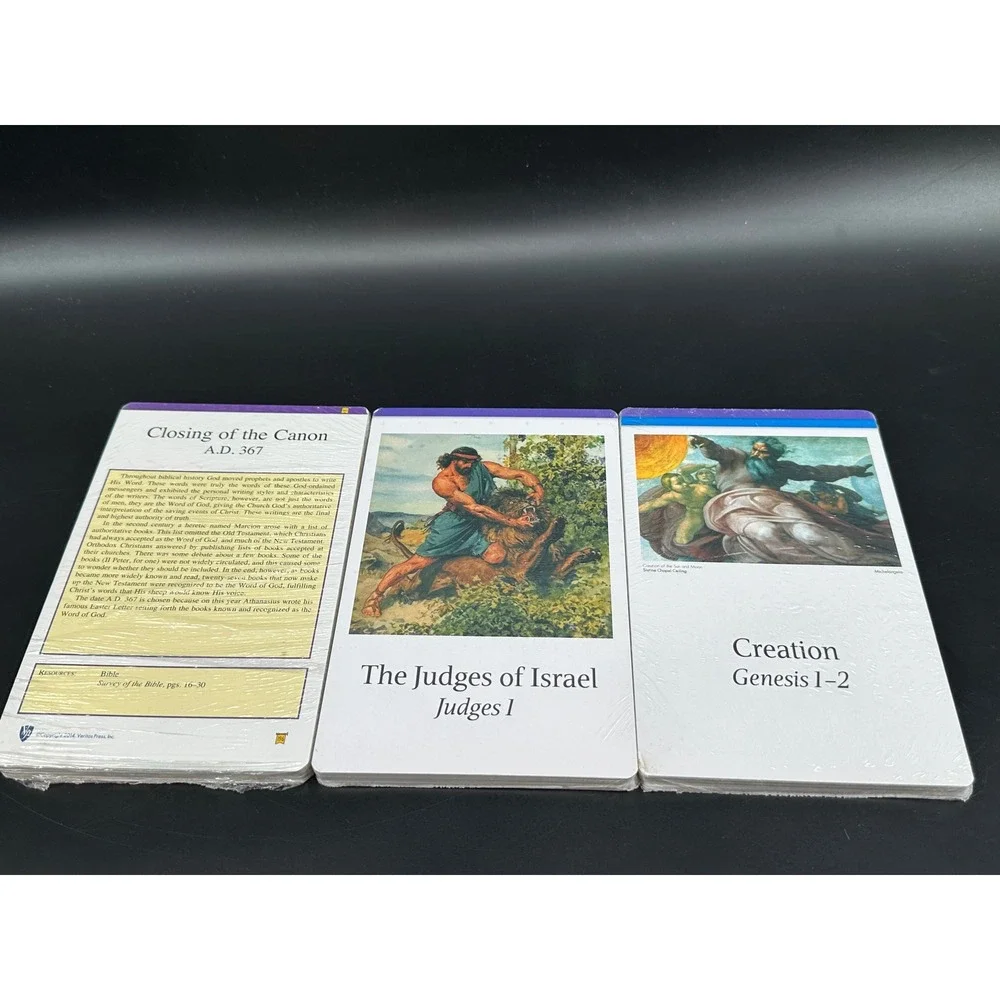 Veritas Press Bible Flashcards Set Genesis Judges Acts 3 Packs New Sealed